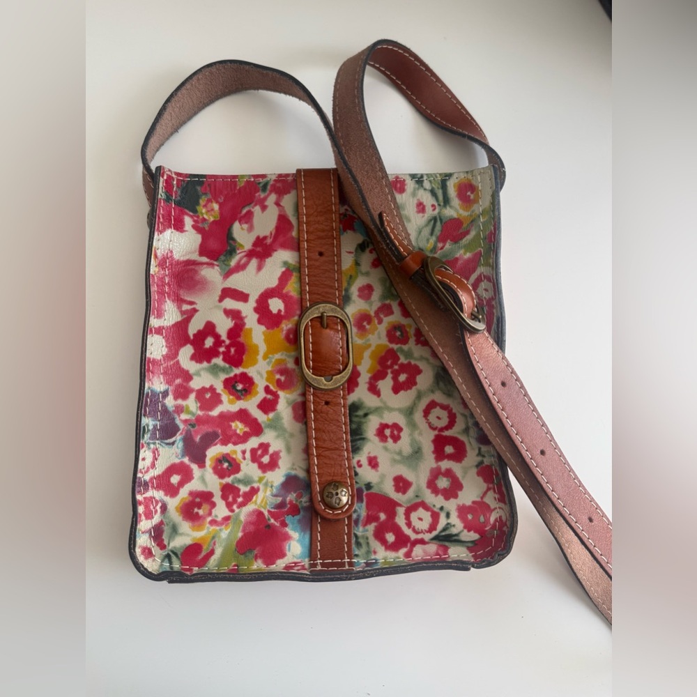 Patricia Nash Venezia Floral Leather Crossbody Bag - Picture 3 of 12